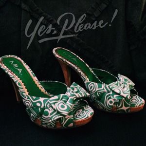 MIA Cork Heel Sandals