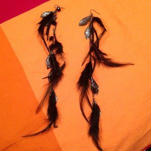 Feather earrings