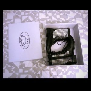 Studded combat boots