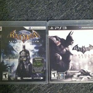 PS3 Batman Arkham Asylum and Batman Arkham City...