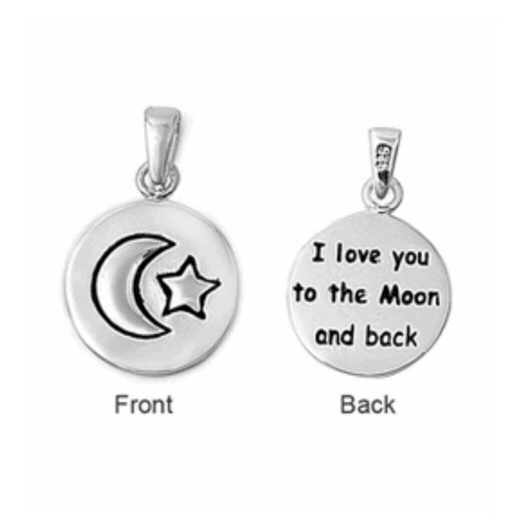 "I love you to the Moon and Back" Pendant.