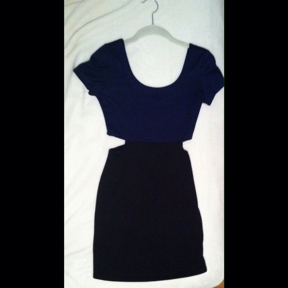 Blue and black dress from Verdict