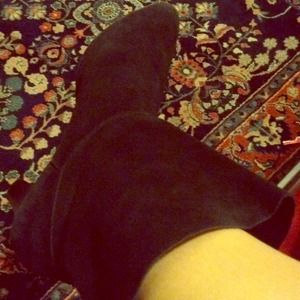 Leather ankle boots and Fendi Sunglasses Bundle