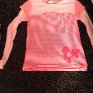 A circo cute pink and white striped shirt