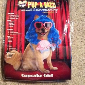 Cupcake girl dog costume