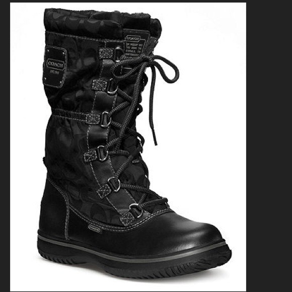 Coach Boots - Coach NWOB black shaine winter cold boots