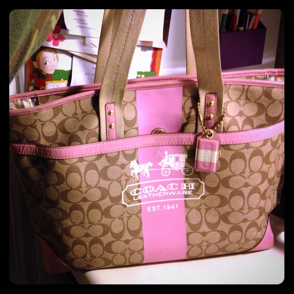 Coach diaper bag without Side body strap