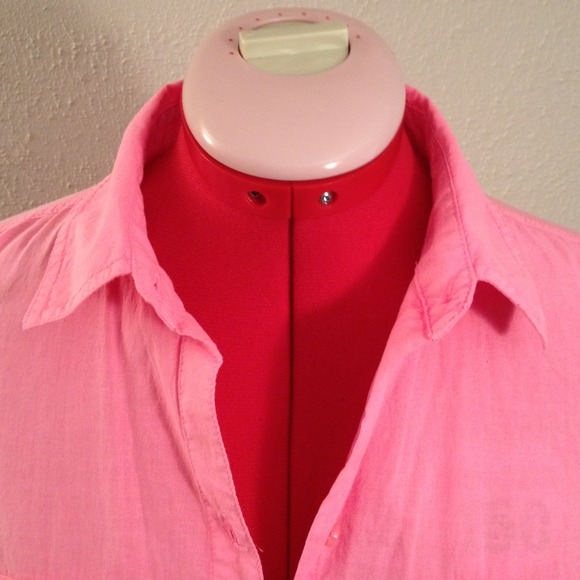 pink button down - Picture 3 of 4