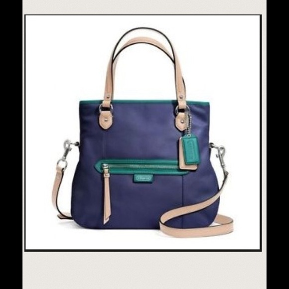 Navy coach convertible  crossbody nwt