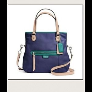 Navy coach convertible crossbody nwt