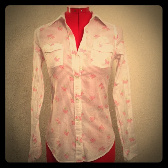 white floral shirt