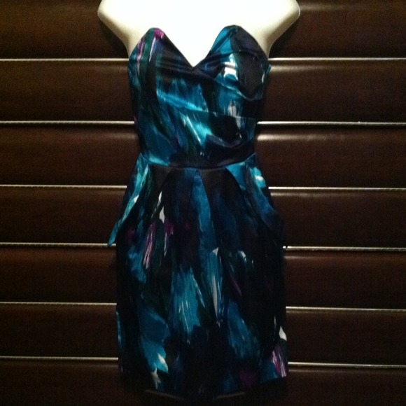 Sexy Black, blue, green, purple multi color dress - Picture 1 of 4
