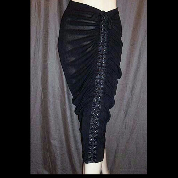 Dolce & Gabbana Lace-Up Ruched Skirt 40IT NWOT - Picture 2 of 4