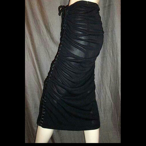 Dolce & Gabbana Lace-Up Ruched Skirt 40IT NWOT - Picture 3 of 4