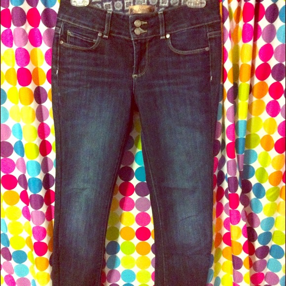 Dark Wash cropped Paige jeans