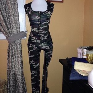 Camouflage jumpsuit