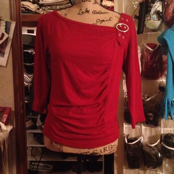 Red dress top