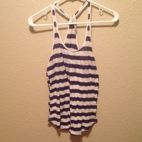 Navy Striped Tank - Picture 1 of 1