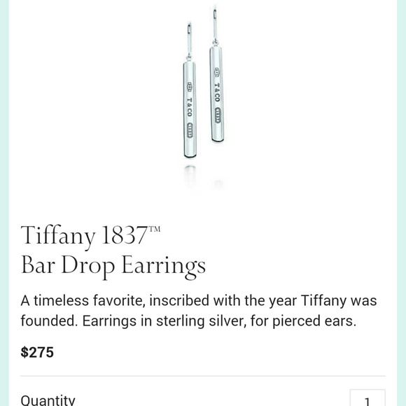 👋not available 👋Tiffany Earrings