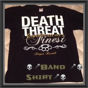 NWOT Black Death Threat🎤 Band Shirt🎤