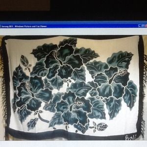 Sarong or body wrap, can be used as wall decor