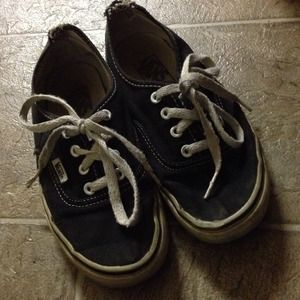 Worn b&w vans