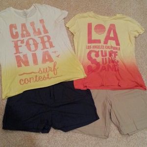 *Bundle* 2 Outfits 2 Shirts 2 Shorts