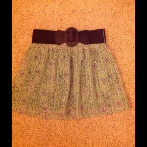 Forever 21 Mint Skirt with Belt