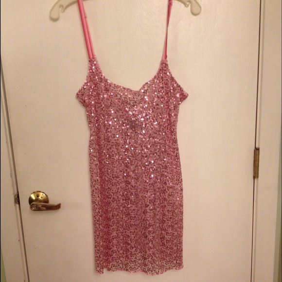 Free people pink sequined party slip :)