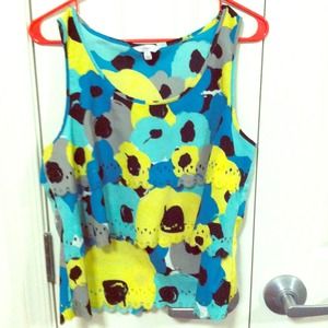 Floral print tank top