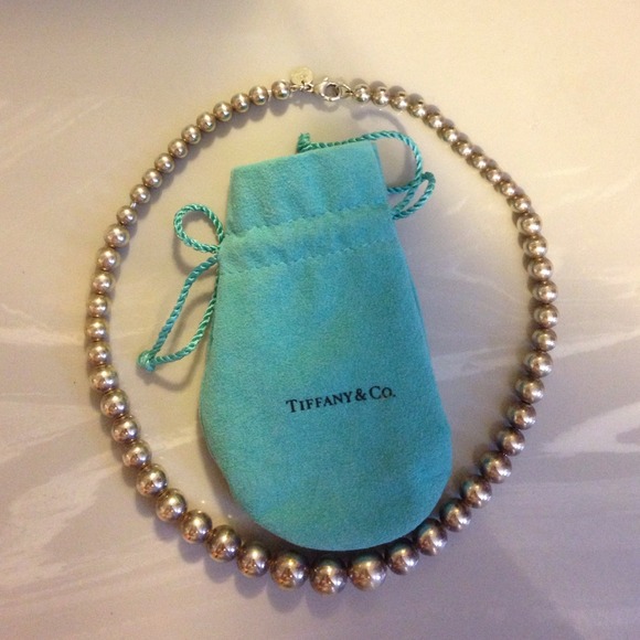 Tiffany Beads Graduated Necklace Authentic