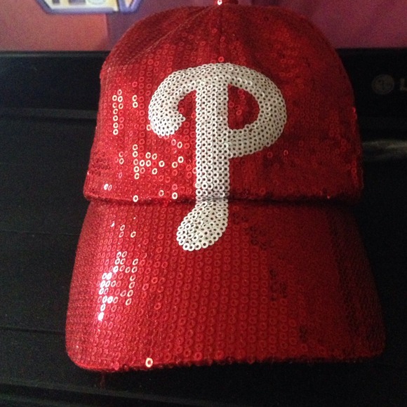 VSP PHILADELPHIA PHILLIES RED SEQUIN BASEBALL CAP