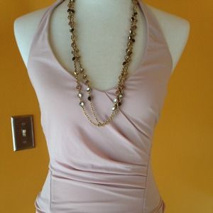 Halter Bodysuit with Silk center