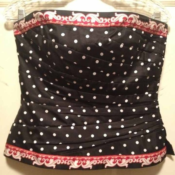 ❤SOLD❤WHBM Polka Dot Bustier size 4