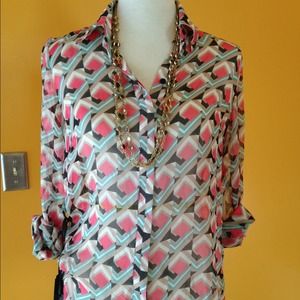 100% Mulberry Silk Long Sleve Top
