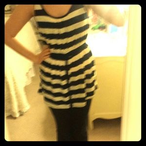 SOLD!!-Navy blue and white sailor tunic/dress