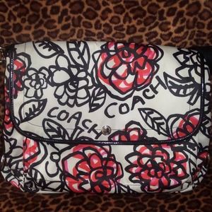 🌺 COACH FLORAL GRAFFITI MESSENGER BAG  16915 🌺