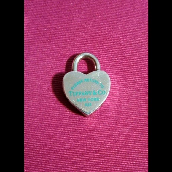 Return to Tiffany Sterling Silver Heart Lock Charm