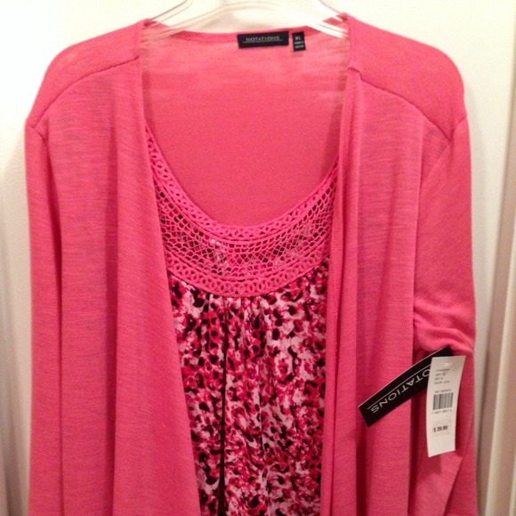 reserved for summerset******XL topNotations. NWT