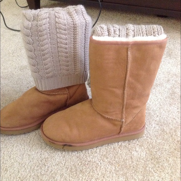 UGG Knee High Knit Sock Boots