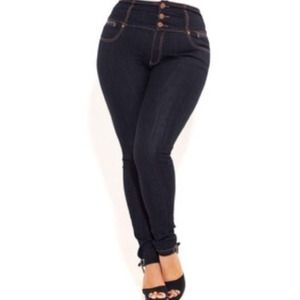 SOLD- City Chic high waisted skinny jeans