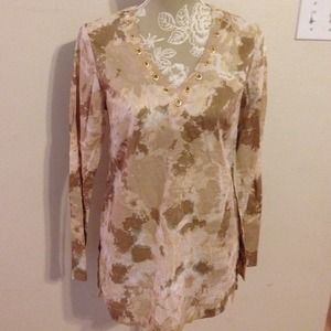 Michael Kors beautiful tunic blouse/ swim coverup