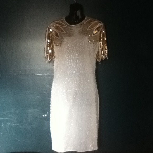 Beaded Vintage Laurence kazar Dress Stand Out 👀🌟