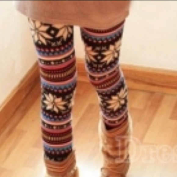 Warm Winter Aztec Leggings