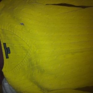 Yellow polo sweater