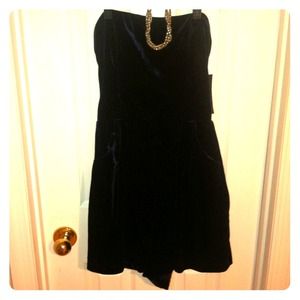 Blue Velvet Romper