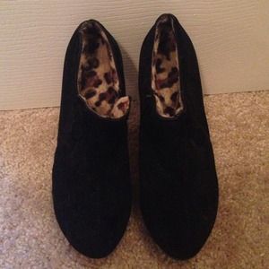 Black sued booties