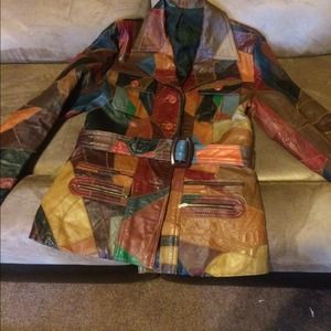 SOLD....Vintage all leather jacket