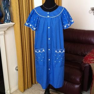 REDUCED Blue & white dot dress