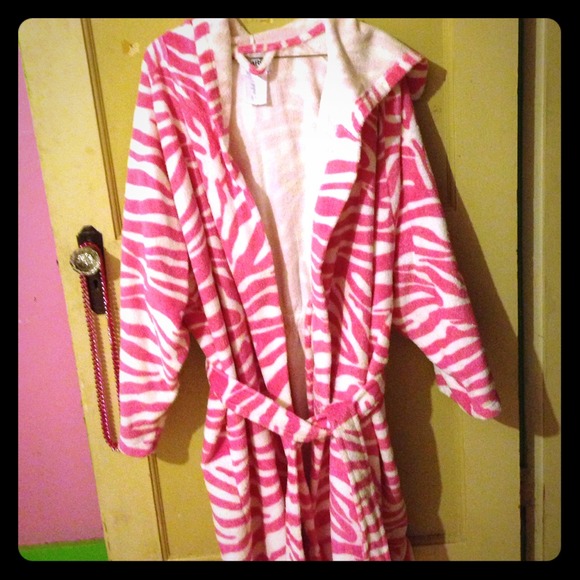 Pink Zebra Robe